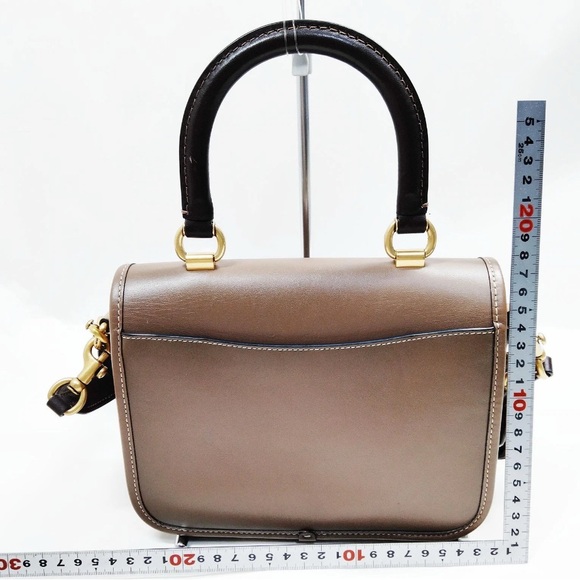 Coach Rogue HARD TO FIND Top Handle Bag In Brass/Dark Stone Multi MSRP: $695.00 - Picture 9 of 16